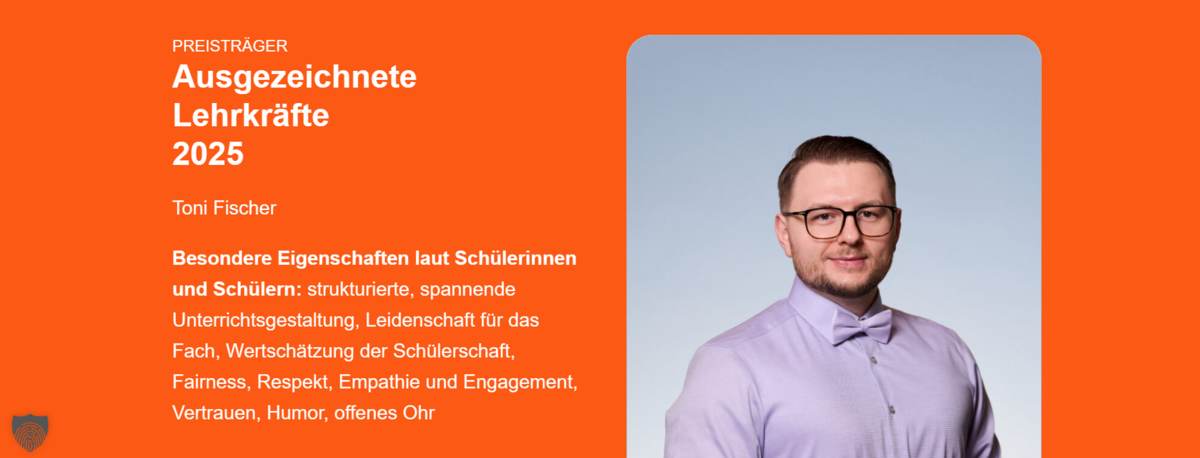 Webseite: Deutscher Lehrkräftepreis 