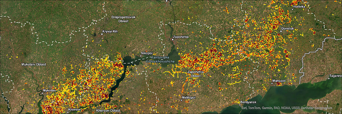 War-Induced Agricultural Land Degradation Risk in Ukraine