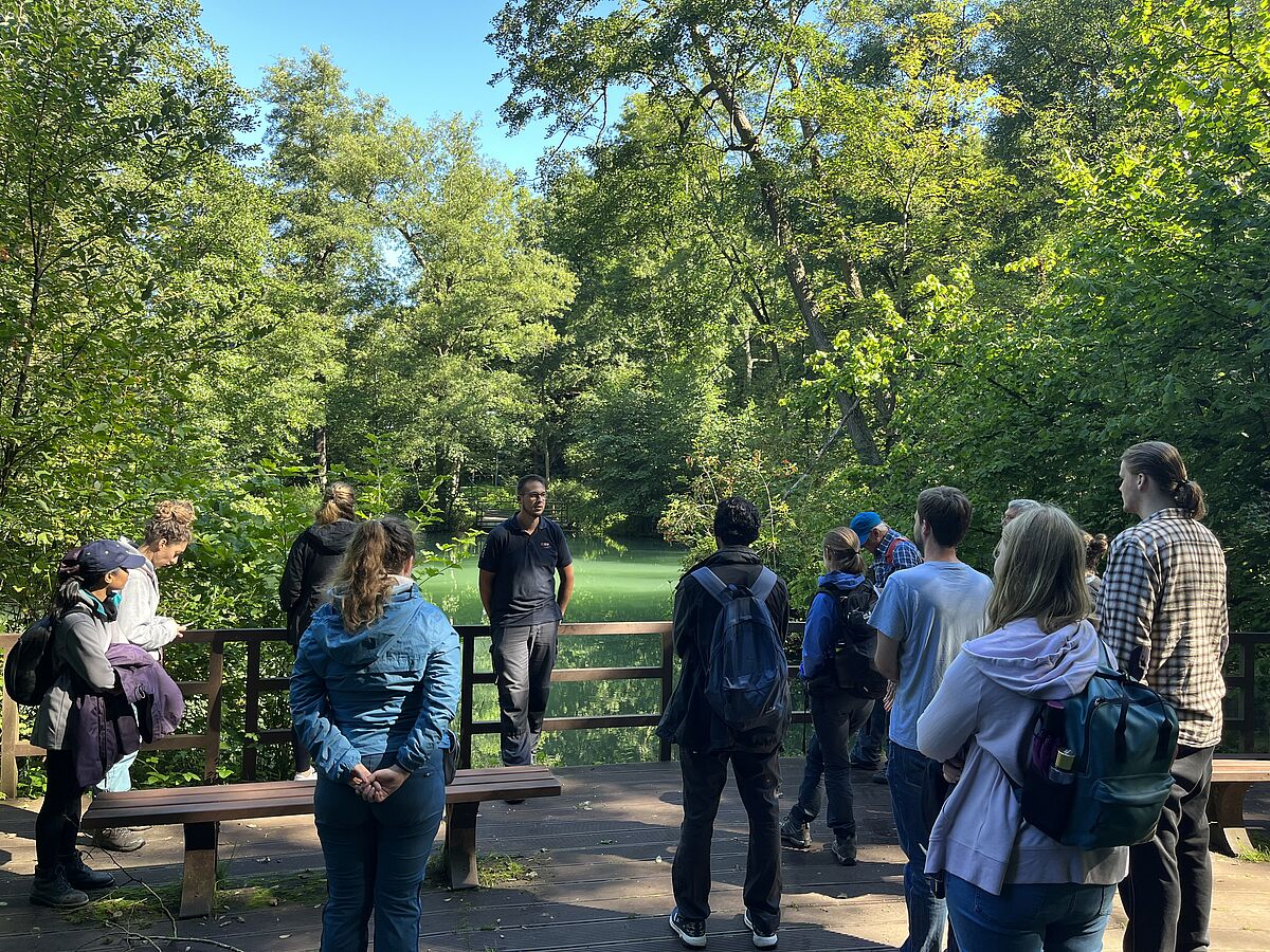 Students @ excursion in Harz Mountain
